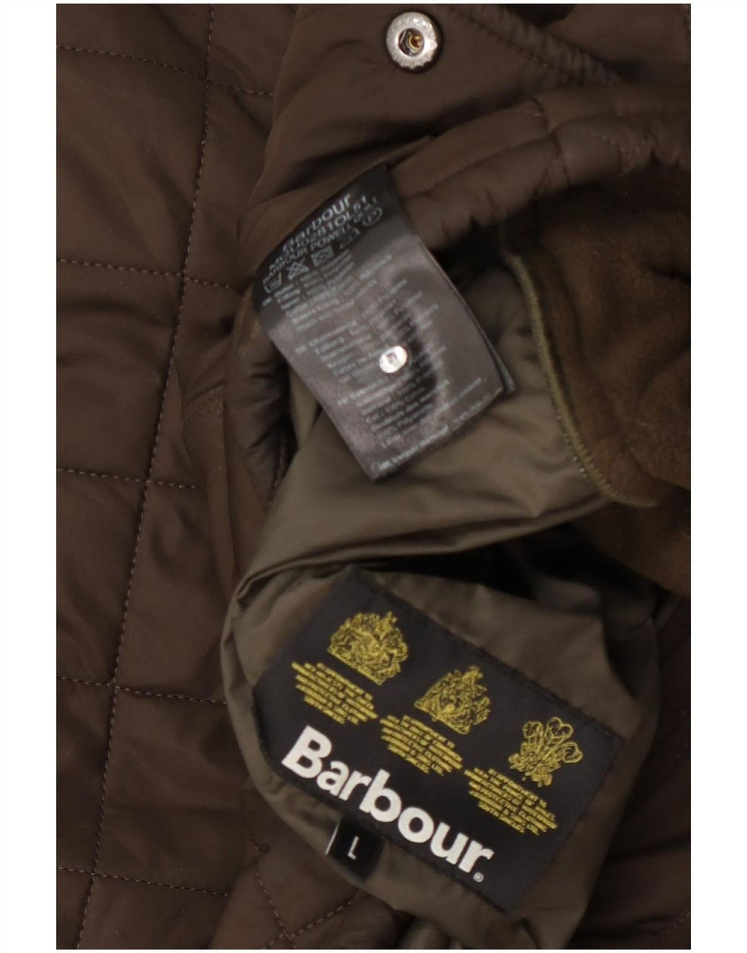 Мужская стеганая куртка Barbour UK 40, большой цвет хаки, полиэстер