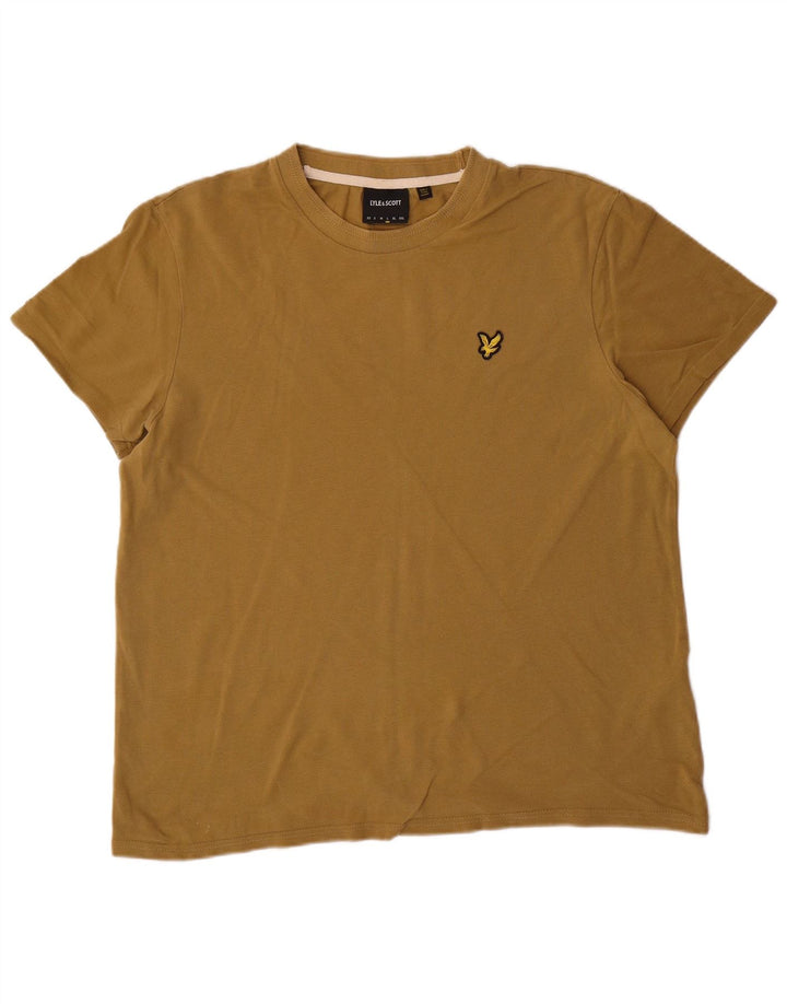 Мужская футболка LYLE & SCOTT, большой хлопок, цвет хаки