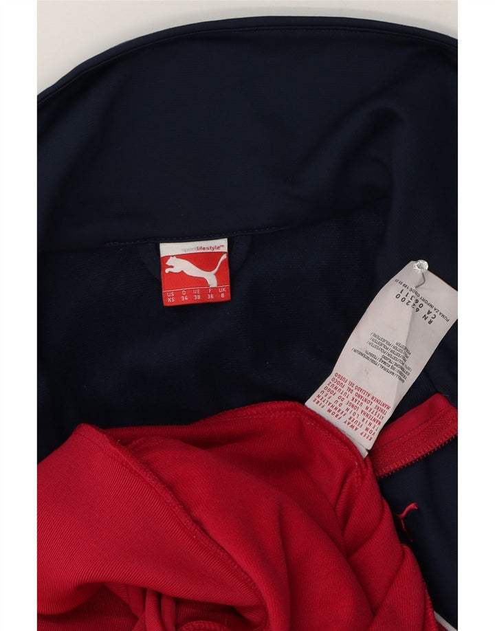 Женский спортивный костюм Puma, верхняя куртка UK 8, маленький розовый полиэстер с цветными блоками
