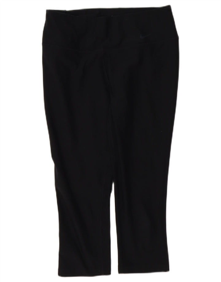 Женские леггинсы-капри NIKE Dri Fit UK 12, средние, черные