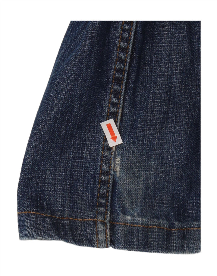 Мужские потертые прямые джинсы Massimo Dutti EU 42, большие W32 L29, синие