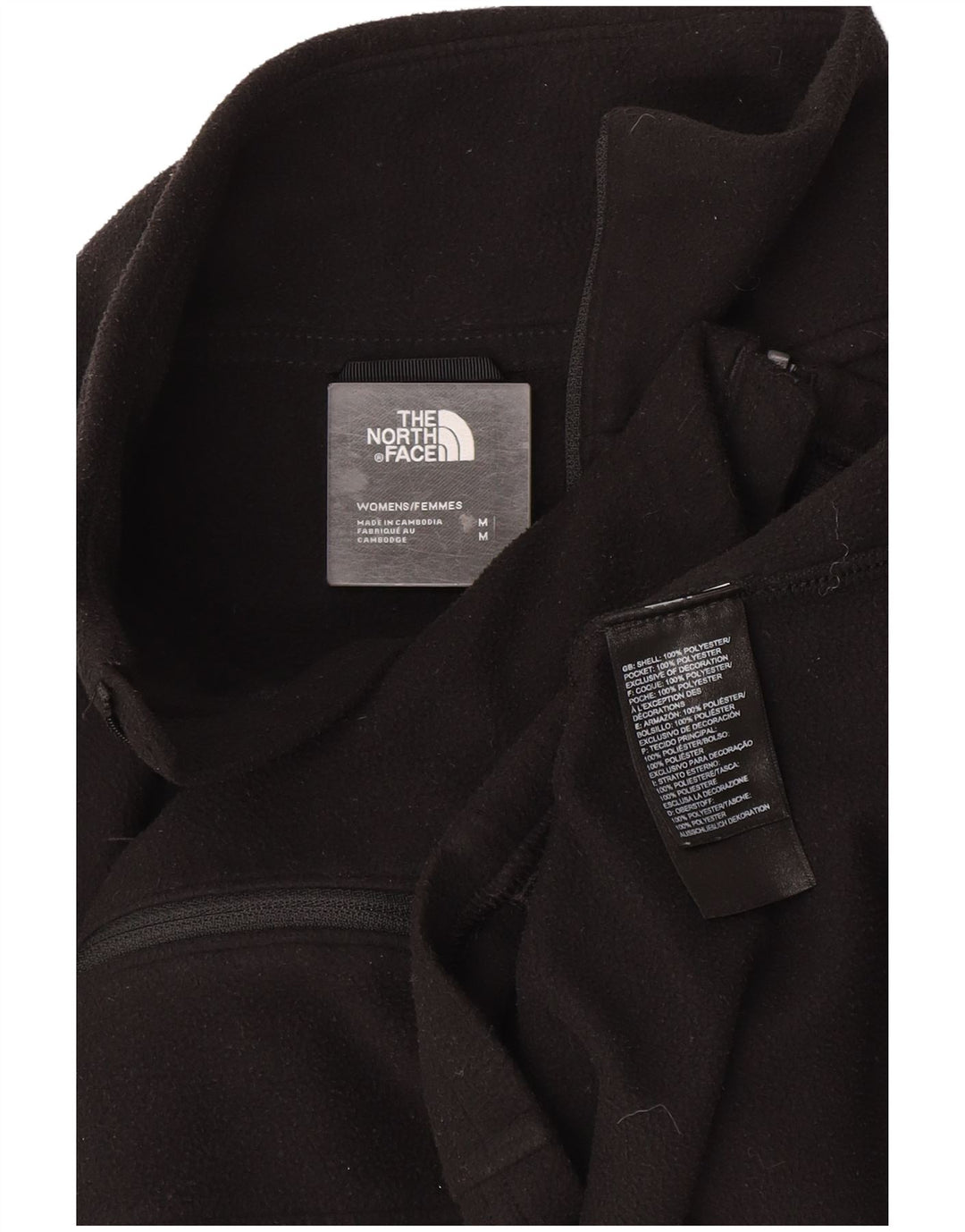 Женская флисовая куртка The North Face UK 12, средний черный полиэстер