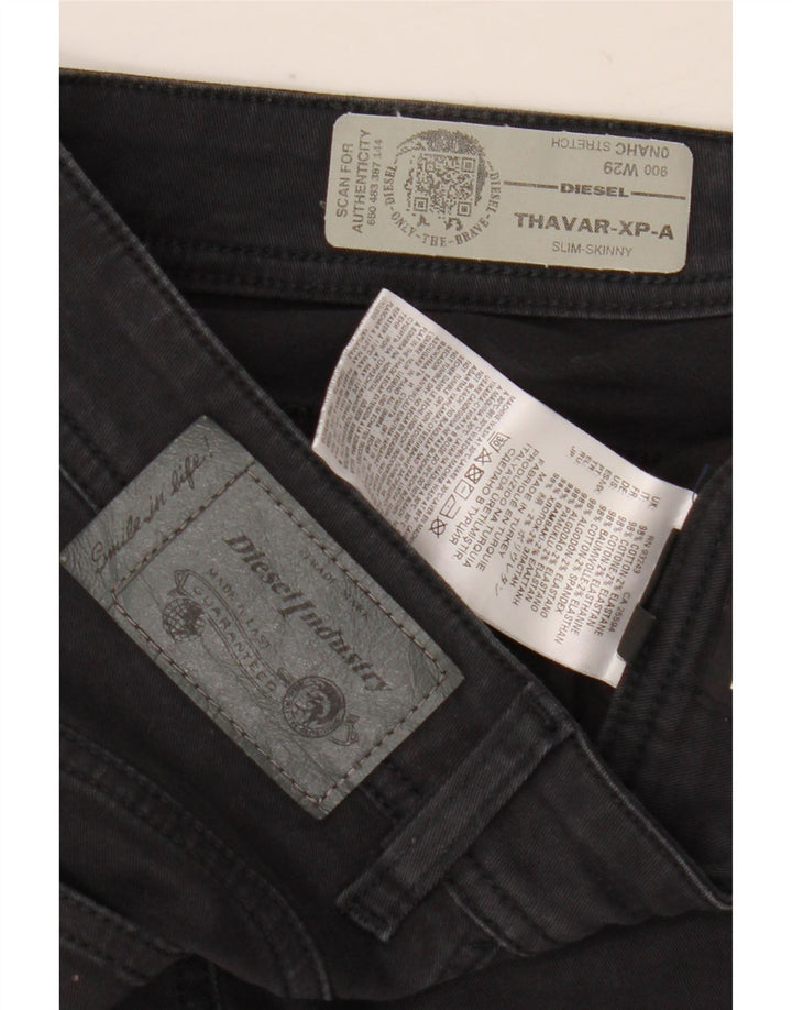 Женские узкие джинсы скинни Diesel Thavar-XP-A W29 L30, черный хлопок