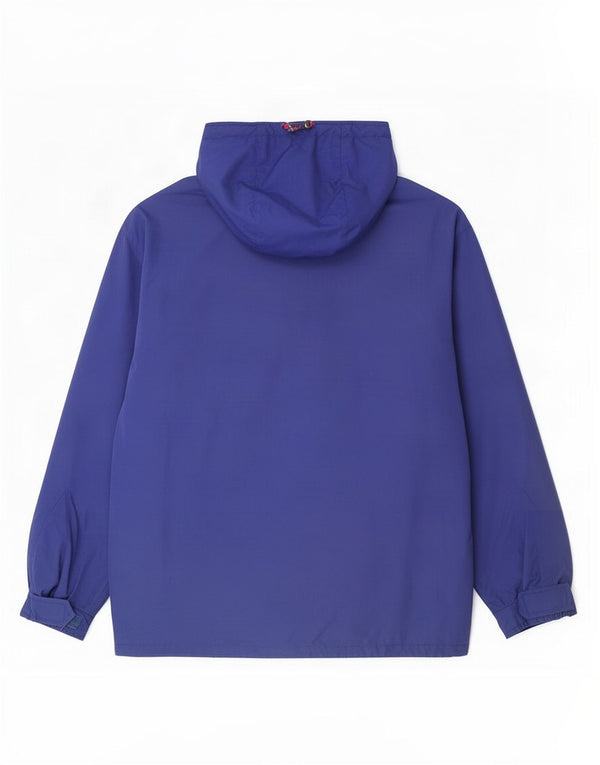 Fila Мужская ветровка с капюшоном IT 52 2XL Синий Полиэстер с цветными блоками