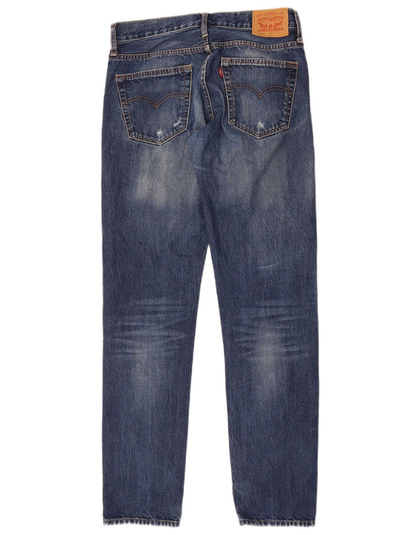 Прямые джинсы Levi's Boys 501 с потертостями, 15–16 лет W30 L32, синий хлопок