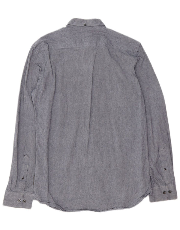 Мужская рубашка FRENCH CONNECTION, маленькая синяя, хлопок