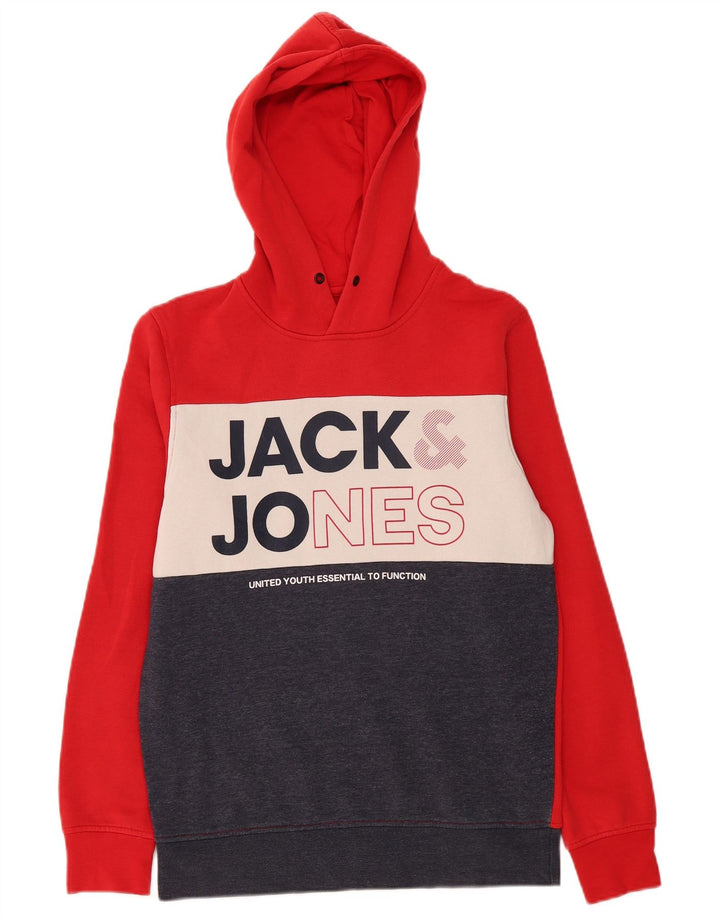 Мужской джемпер с капюшоном Jack & Jones с рисунком, маленький, разноцветный, с цветными блоками