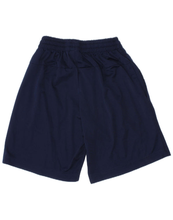Adidas Boys Climalite Graphic Sport Shorts 5-6 Years  Navy Blue Polyester