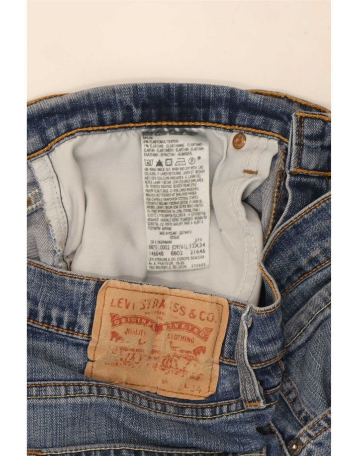 Мужские прямые джинсы Levi's W32 L34 синие, хлопок