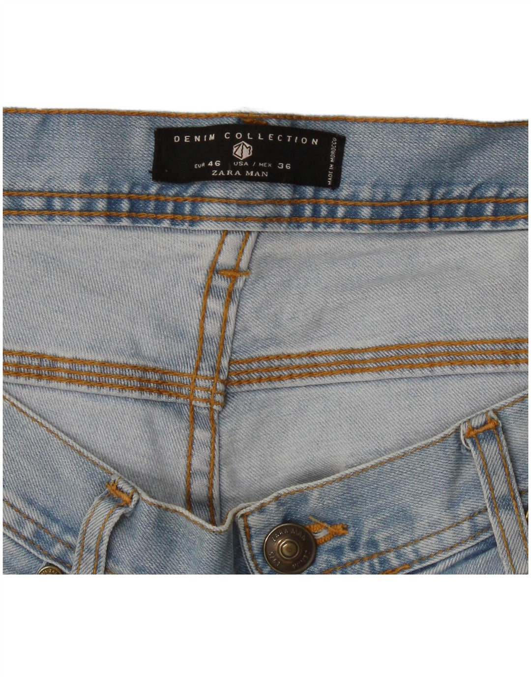 Мужские узкие джинсы Zara EU 46 XL W36 L32 синие