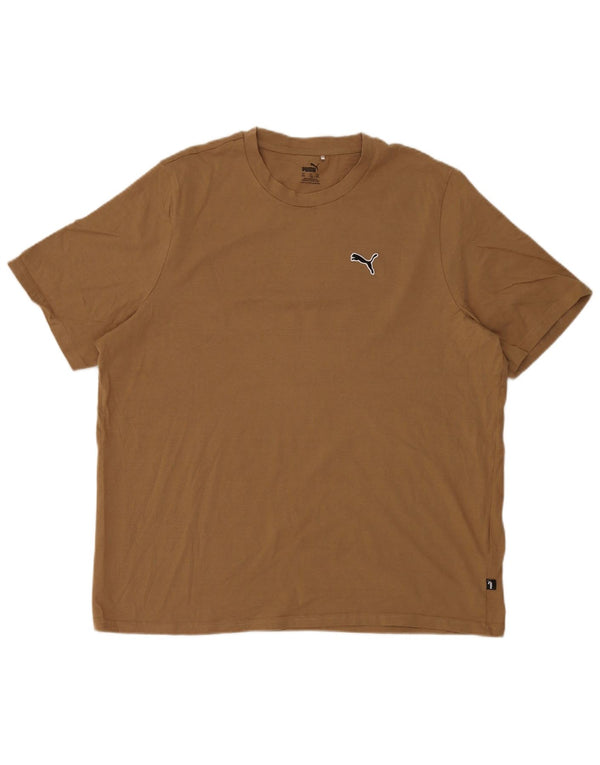 Мужская футболка Puma Top 2XL Бежевый хлопок