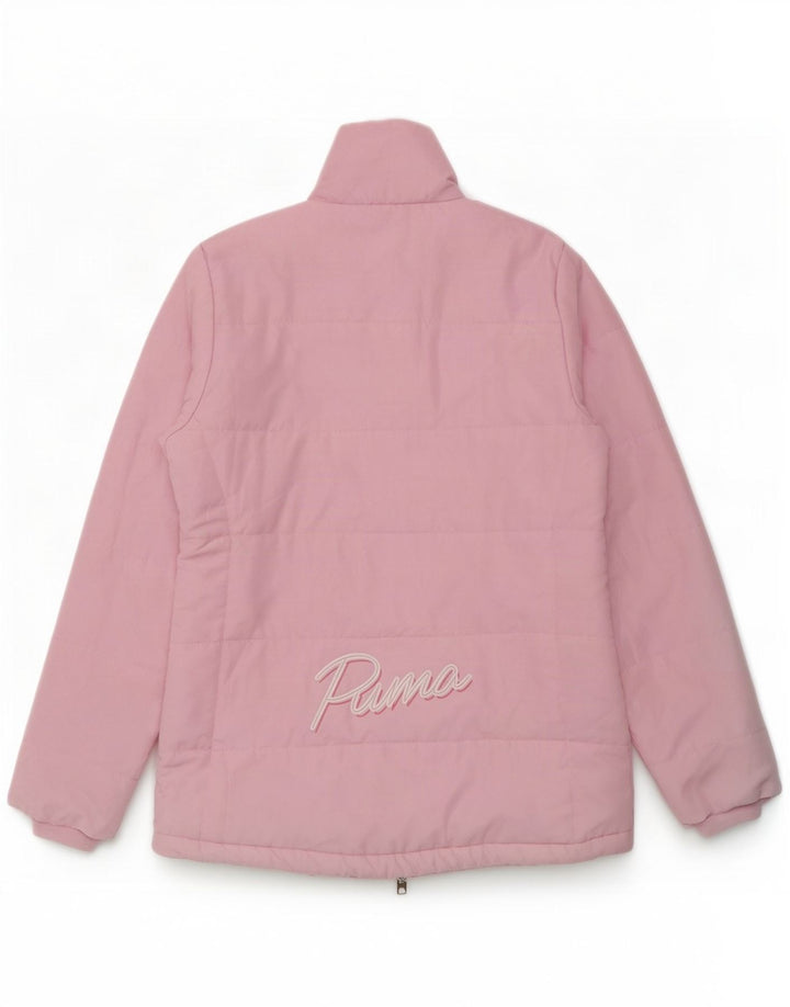 Пуховик Puma для девочек с графическим рисунком 13-14 лет, розовый