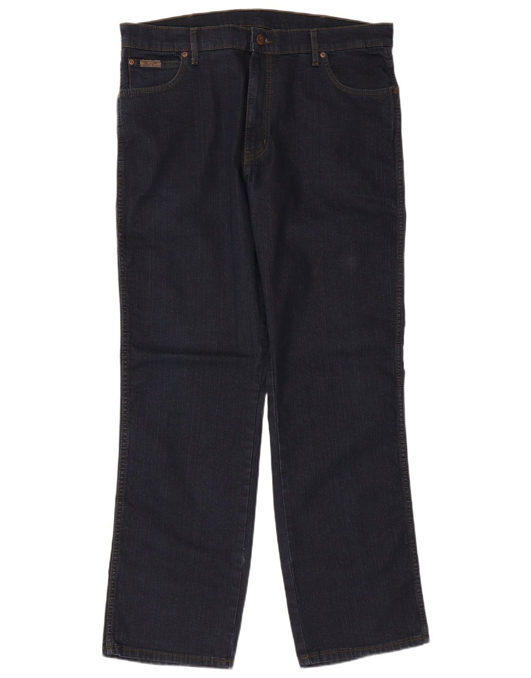 Мужские прямые джинсы WRANGLER W38 L32 темно-синие, хлопок