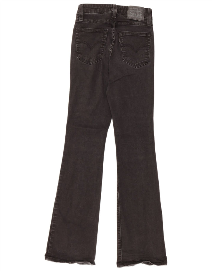 Женские джинсы LEVI'S 725 с высокой посадкой Bootcut W25 L32, черный хлопок