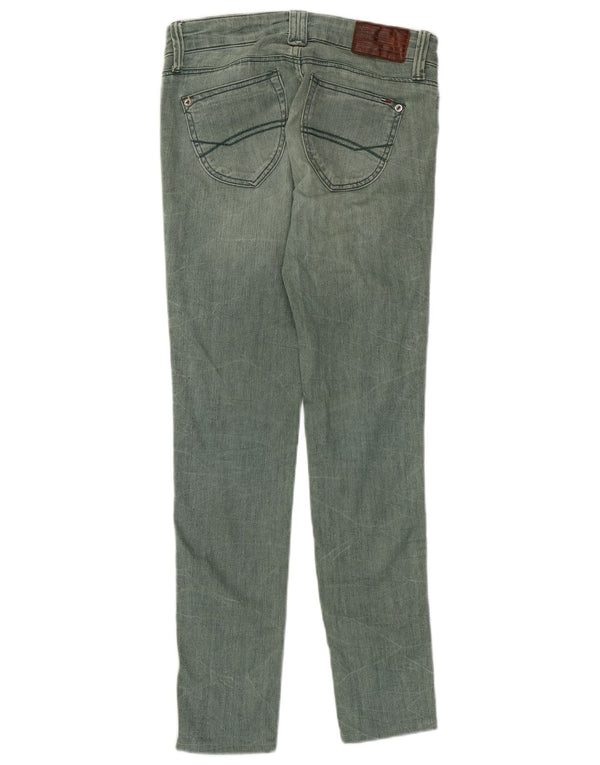 Женские джинсы скинни Tommy Hilfiger W25 L29, зеленый хлопок