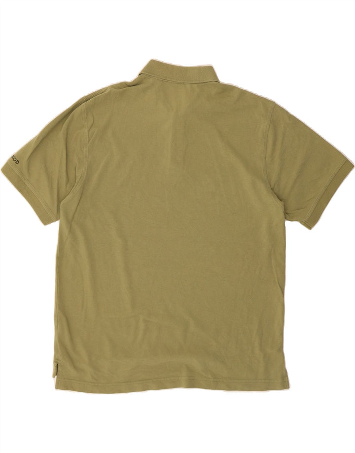 IZOD Mens Polo Shirt XL Khaki Cotton Vintage Izod and Second-Hand Izod from Messina Hembry 