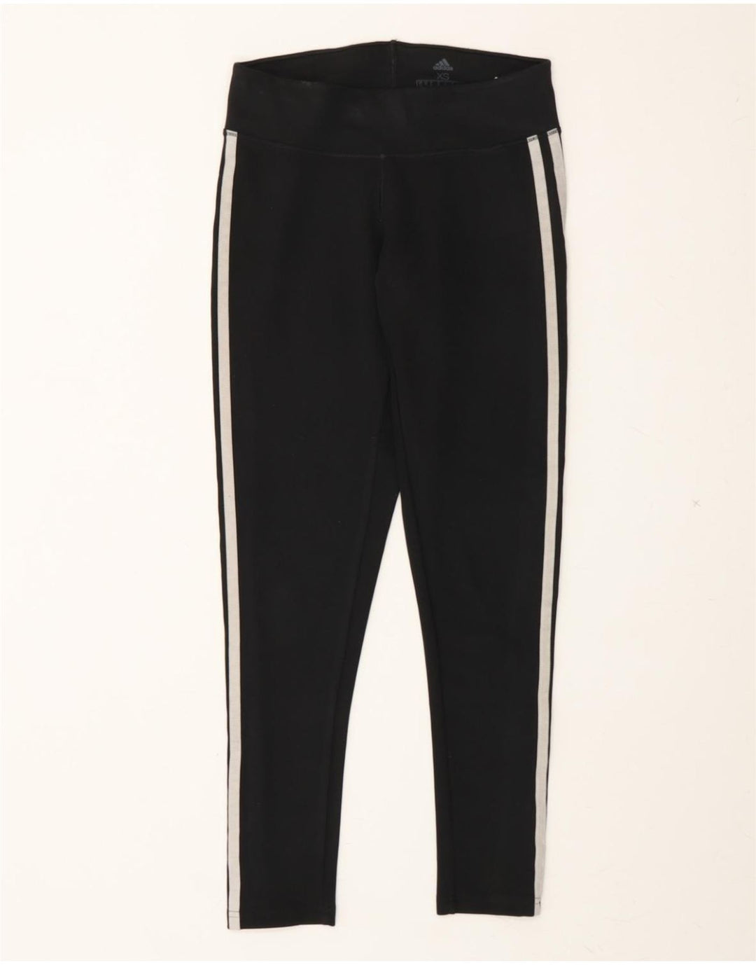 ADIDAS Womens Climalite Leggings UK 4/6 XS Black Polyester Vintage Adidas and Second-Hand Adidas from Messina Hembry 