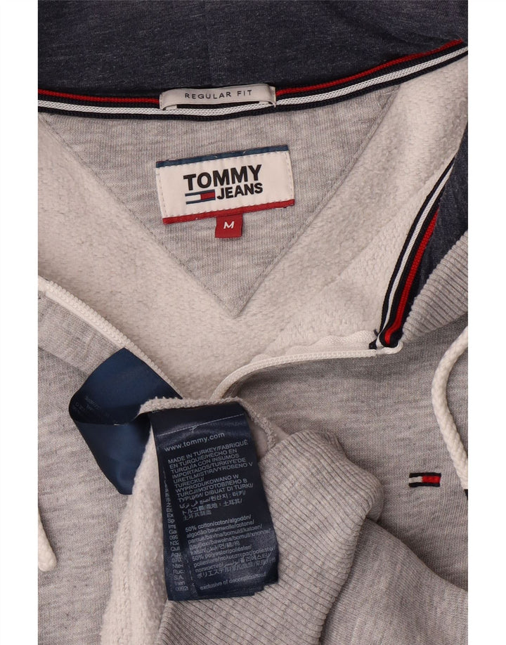 TOMMY HILFIGER Мужской свитер с капюшоном на молнии стандартного кроя, средний серый в крапинку
