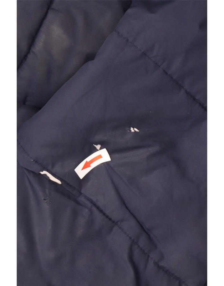 Мужская стеганая куртка Superdry UK 40, темно-синяя, нейлоновая, большая