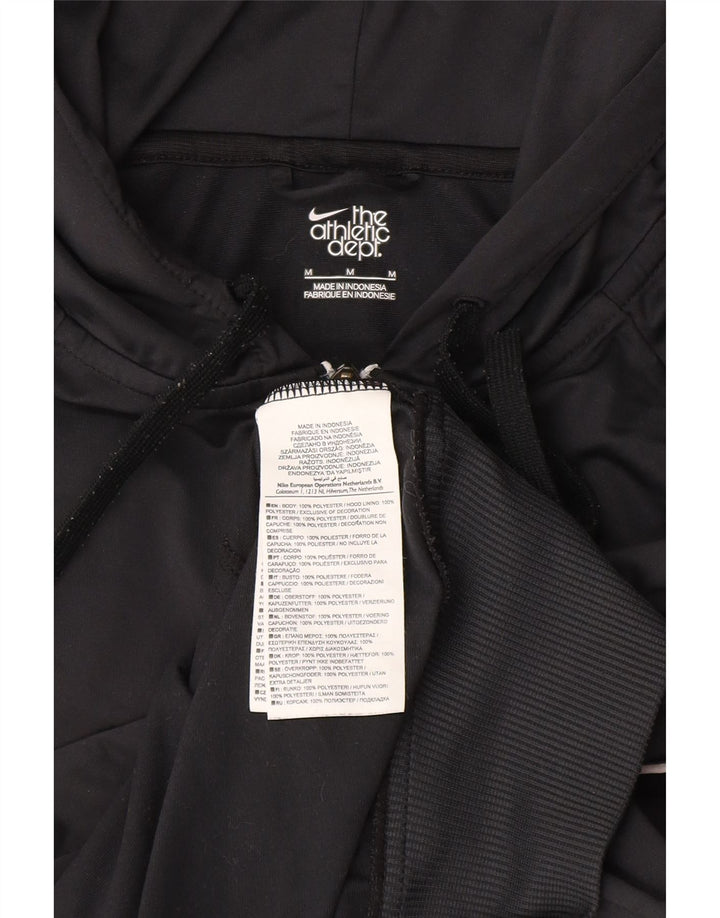 Женский свитер с капюшоном на молнии Nike UK 14, средний черный, полиэстер