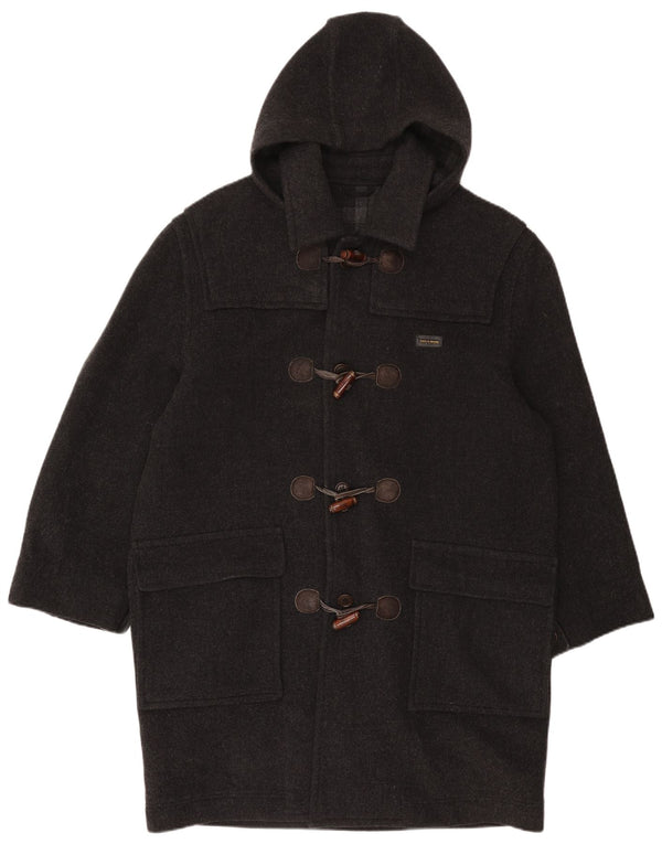 Мужской дафлкот с капюшоном Paul & Shark UK 40, большой, серый, шерстяной