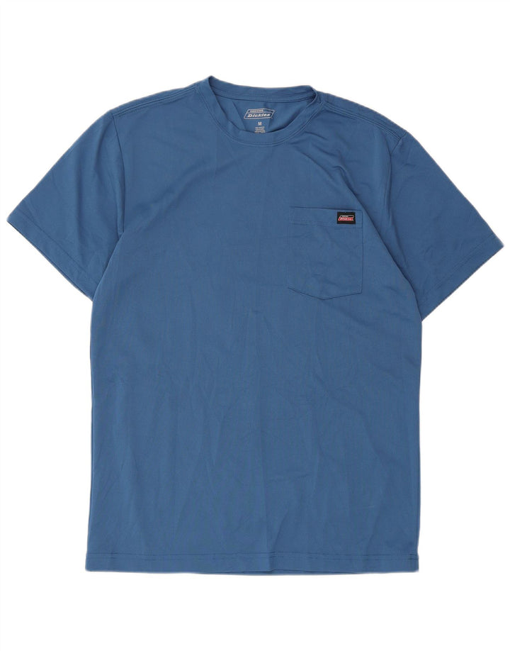 DICKIES Мужская футболка из полиэстера среднего синего цвета