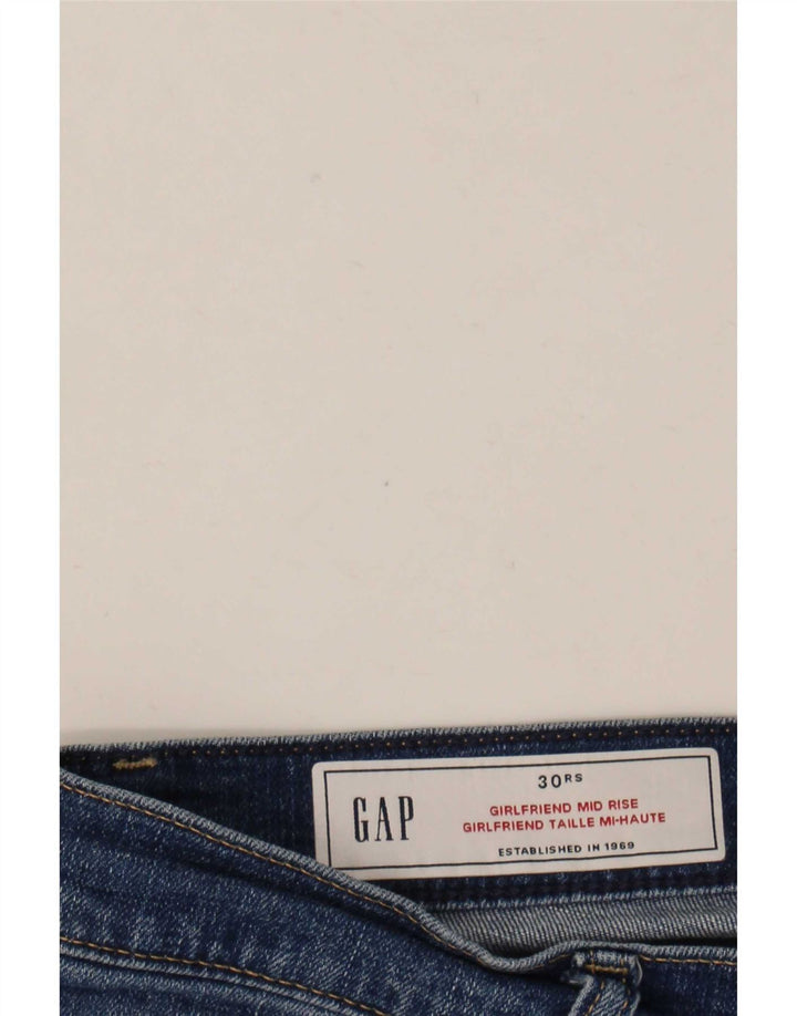 Женские узкие джинсы Gap Girlfriend со средней посадкой W30 L27 синие