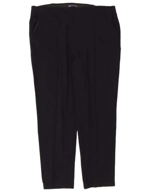 Женские прямые брюки чинос MARKS & SPENCER UK 20 2XL W40 L29 черные