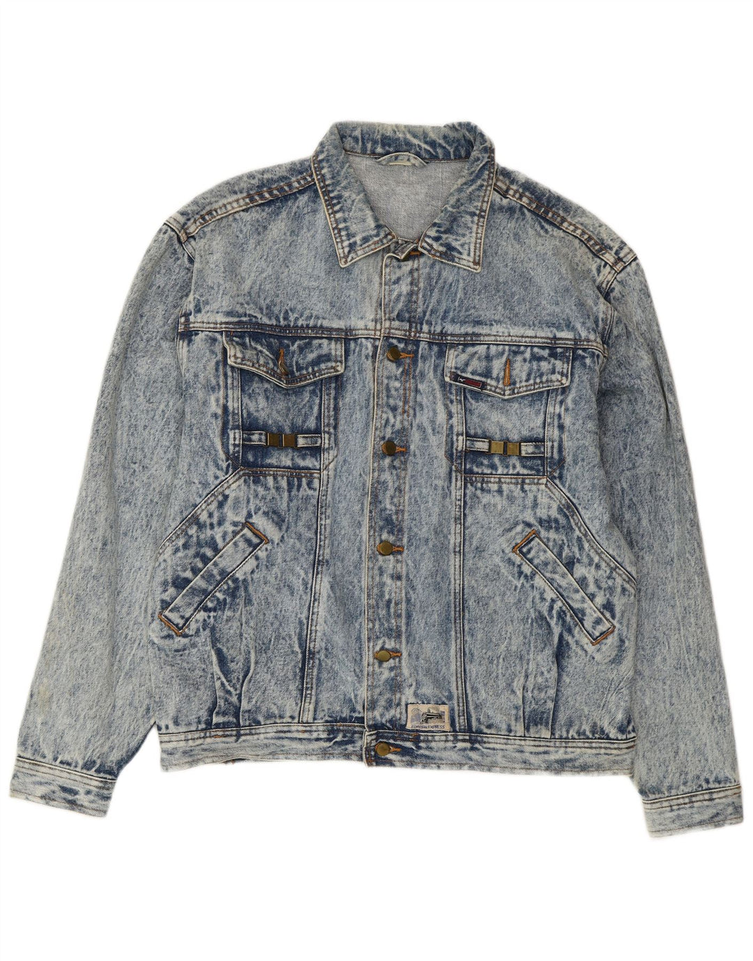 Мужская джинсовая куртка VINTAGE UK 42 XL синяя