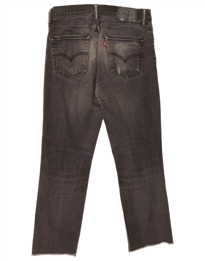 Мужские джинсы Levi's Slim 511 W32 L27, черный хлопок