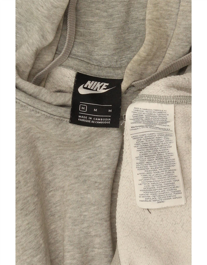 Мужской джемпер с капюшоном Nike среднего серого цвета, хлопок с крапинками