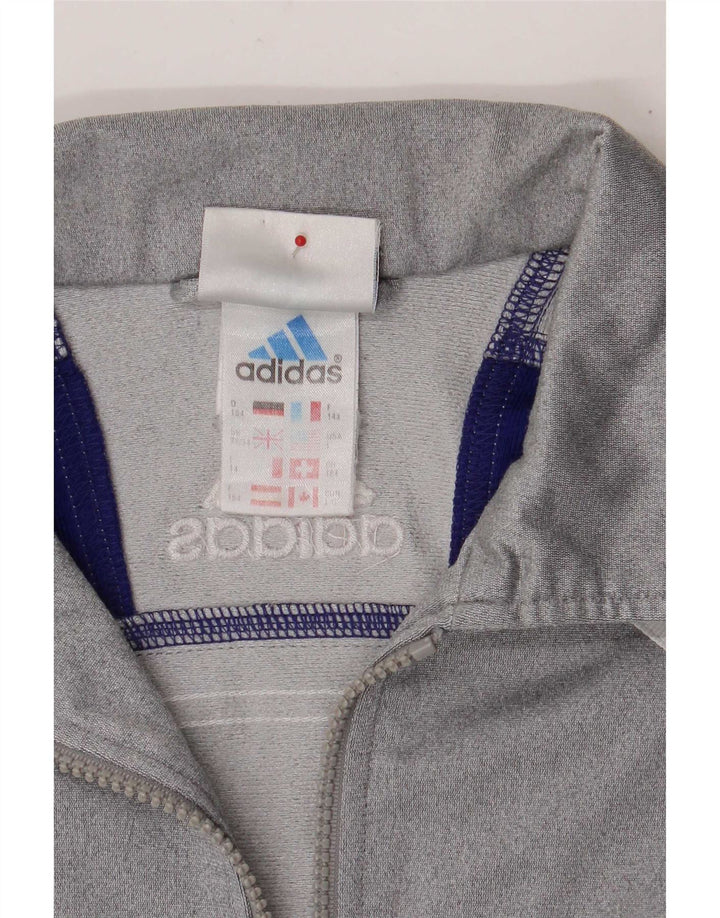 Спортивный костюм Adidas для мальчиков 13–14 лет Серый полиэстер с цветными блоками