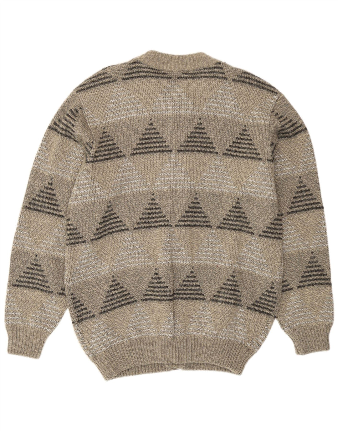 Мужской кардиган Rinaldi, большой серый шерстяной свитер с геометрическим рисунком