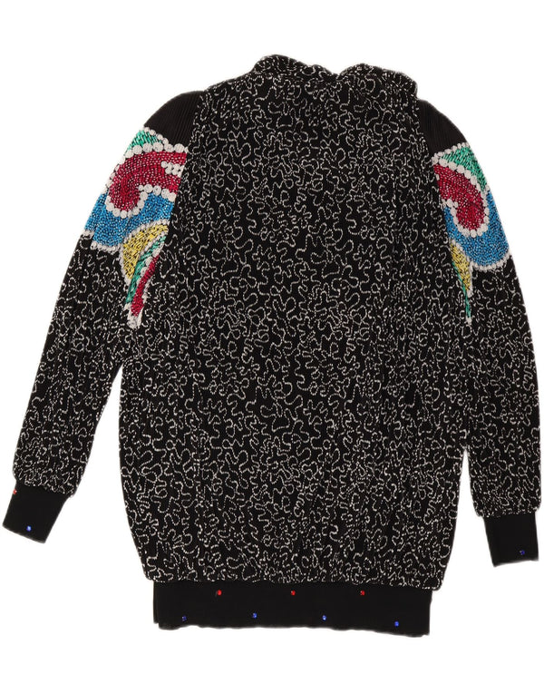 Женский свободный джемпер с v-образным вырезом VIRGINIE UK 18 XL, черный