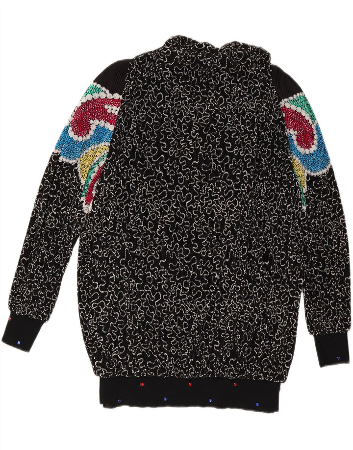 Женский свободный джемпер с v-образным вырезом VIRGINIE UK 18 XL, черный