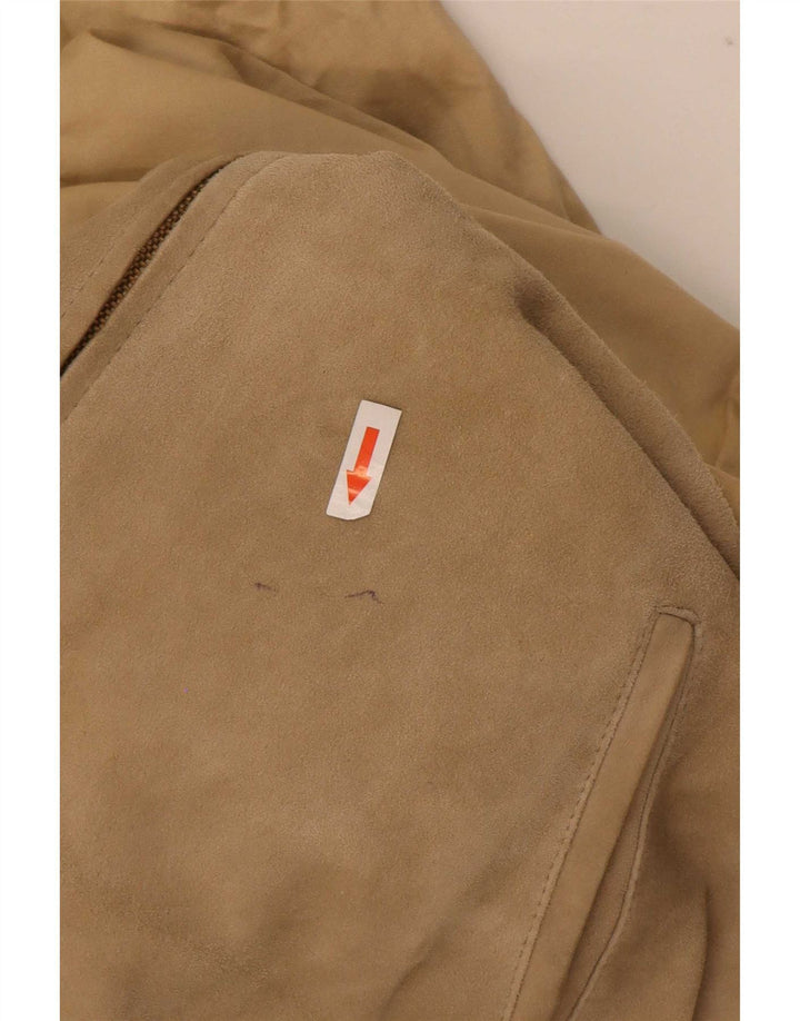 Винтажная мужская двусторонняя замшевая куртка IT 48 Medium Beige Leather