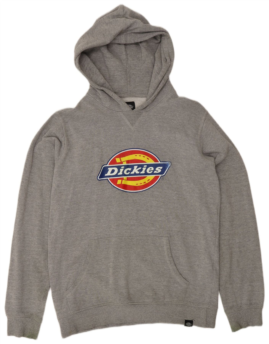 DICKIES Мужской джемпер с капюшоном с рисунком, хлопковый, среднего серого цвета