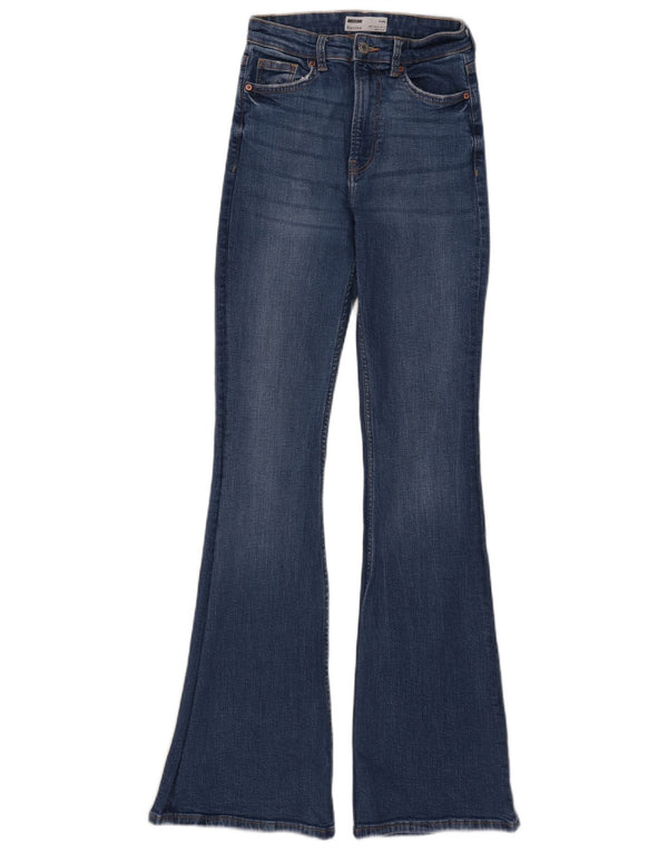 Женские расклешенные джинсы Bershka EU 34 XS W24 L32 Синие