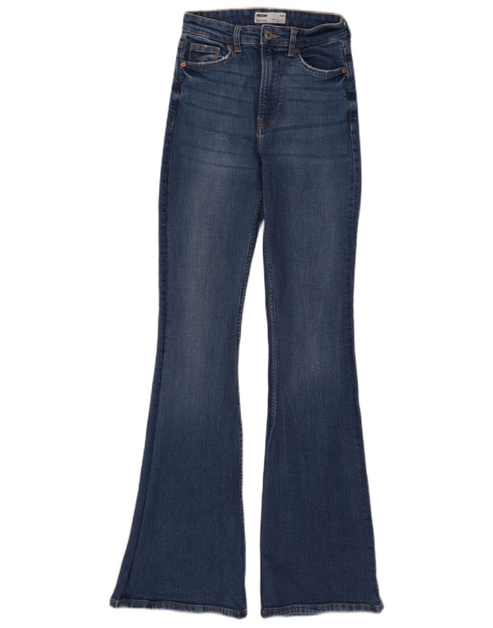 Женские расклешенные джинсы Bershka EU 34 XS W24 L32 Синие