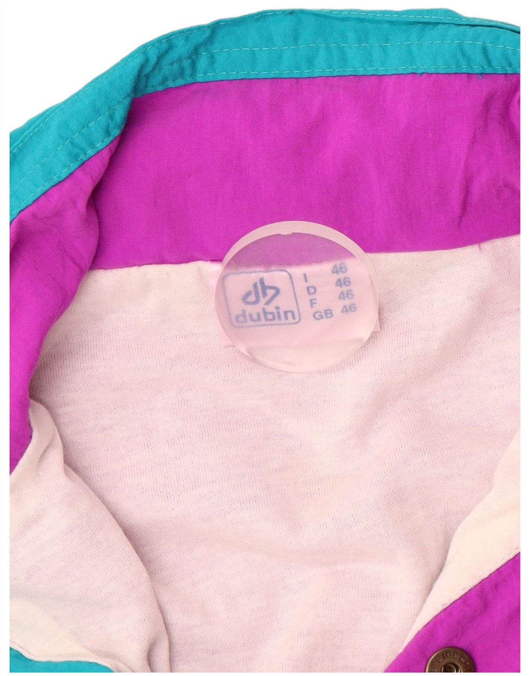 Дубин Мужской пуловер спортивный костюм верхняя куртка большой фиолетовый полиамид с цветными блоками