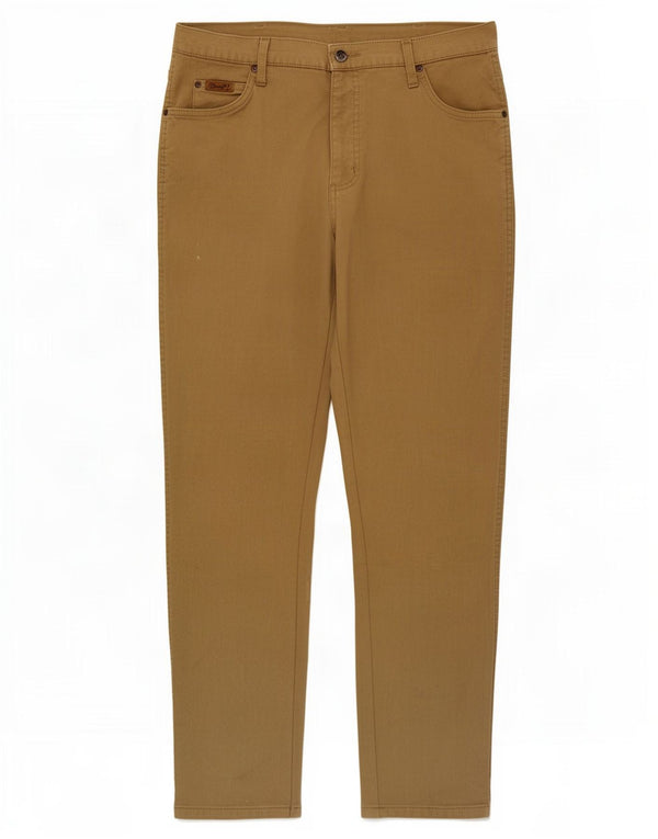 Мужские повседневные брюки Wrangler Texas Slim W36 L32, бежевый хлопок