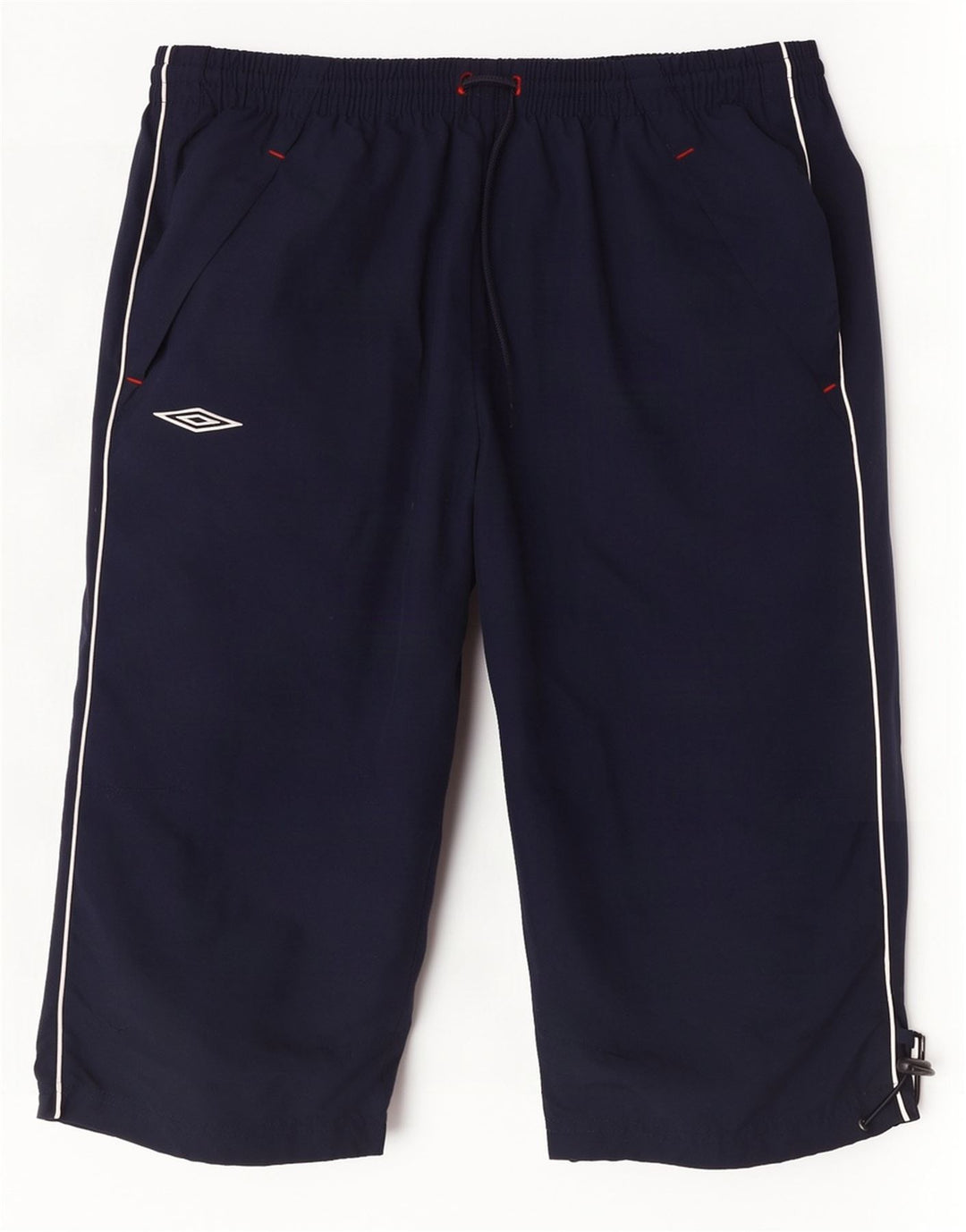 Мужские спортивные шорты-бермуды с рисунком Umbro, маленькие, темно-синие, из полиэстера