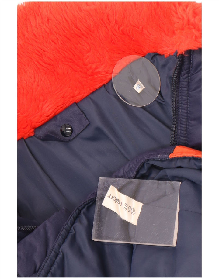 Винтажная женская ветровка IT 50 XL, темно-синяя, нейлон с цветными блоками