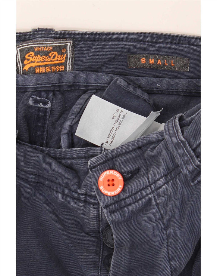 Мужские шорты-карго Superdry, маленькие W29, темно-синие, хлопок
