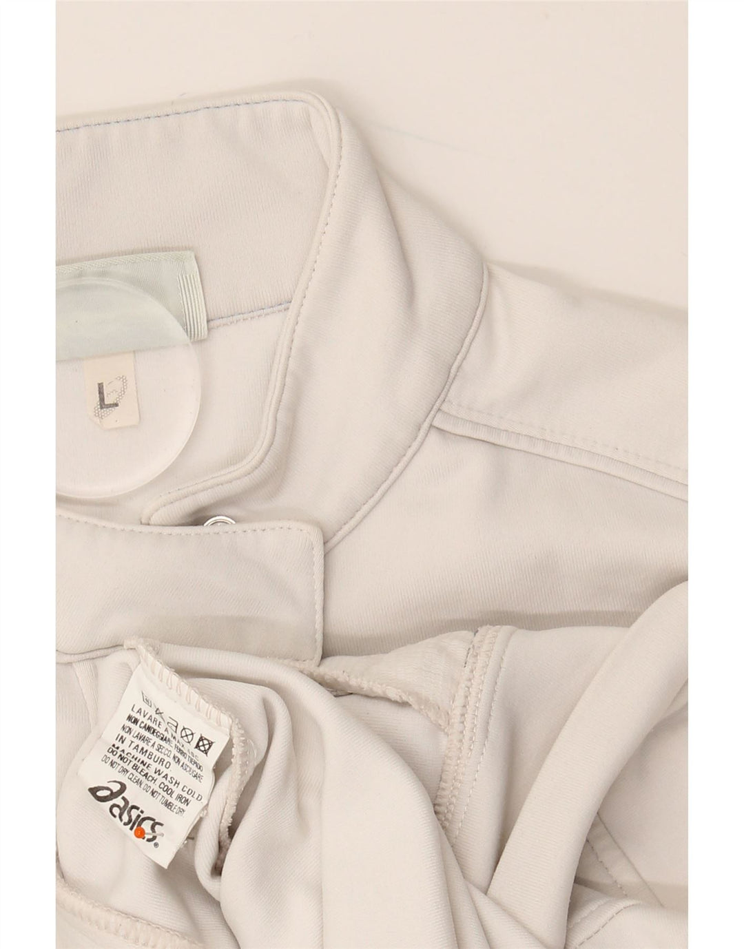 Женская спортивная куртка ASICS UK 14, большой белый полиамид