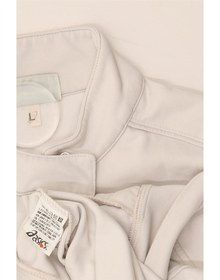 Женская спортивная куртка ASICS UK 14, большой белый полиамид