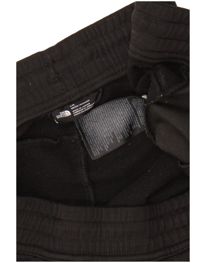 Мужские спортивные шорты с рисунком The North Face, большие черные из полиэстера