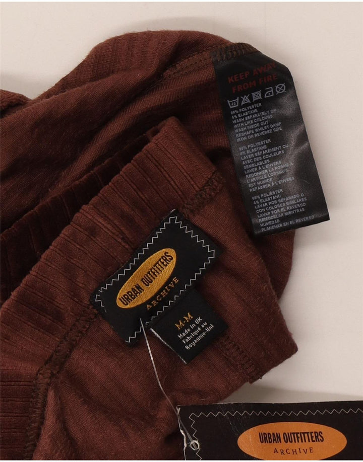 Женские леггинсы-клеш Urban Outfitters UK 14, средний коричневый полиэстер