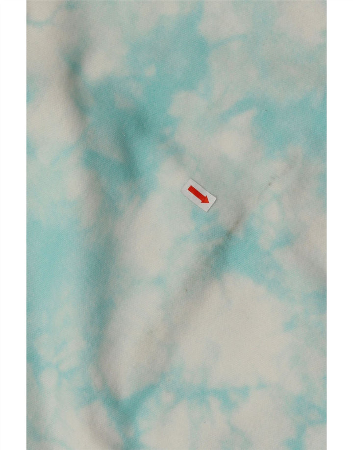 Женский джемпер с капюшоном оверсайз CHAMPION UK 10, маленький синий, хлопок тай-дай