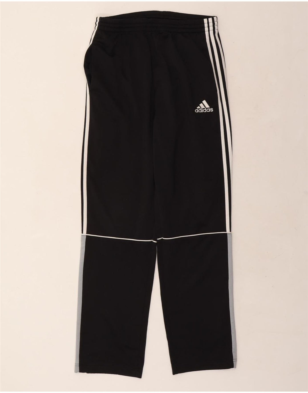Мужские спортивные брюки ADIDAS, средний черный полиэстер с цветными блоками